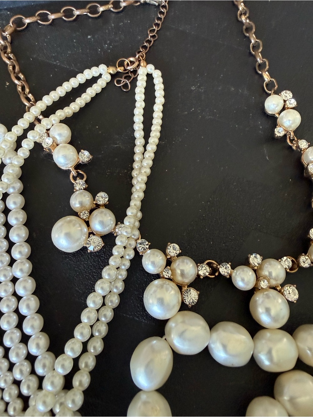 Vintage-Inspired White Pearl Multi-Strand Cameo Necklace & more - Picture 10 of 10